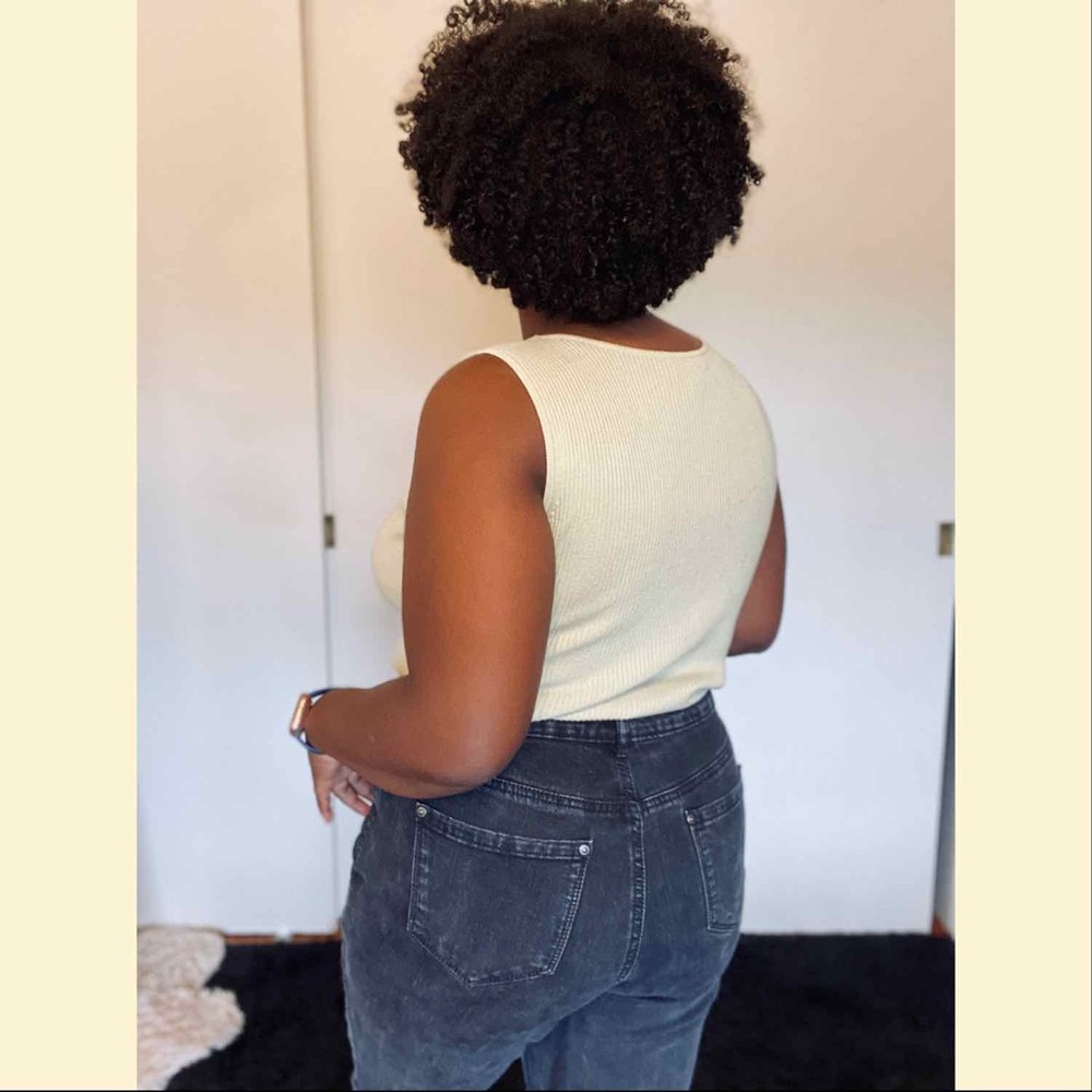 Gloria Vanderbilt Black Wash Denim Jeans
